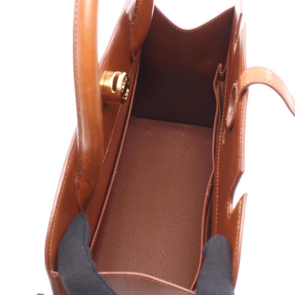 Hermes HERMES Dalvie MM Gold Handbag, Calfskin (Cowhide), Box Calf Leather, W... - Picture 3 of 10